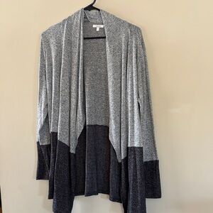 Maurices Two-Tone Gray and Black Cardigan